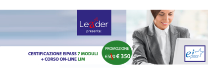 CERTIFICAZIONI EIPASS 7 MODULI + CORSO ON-LINE LIM