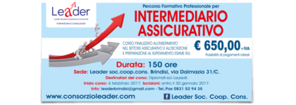 Percorso Formativo Professionale per Intermediario assicurativo